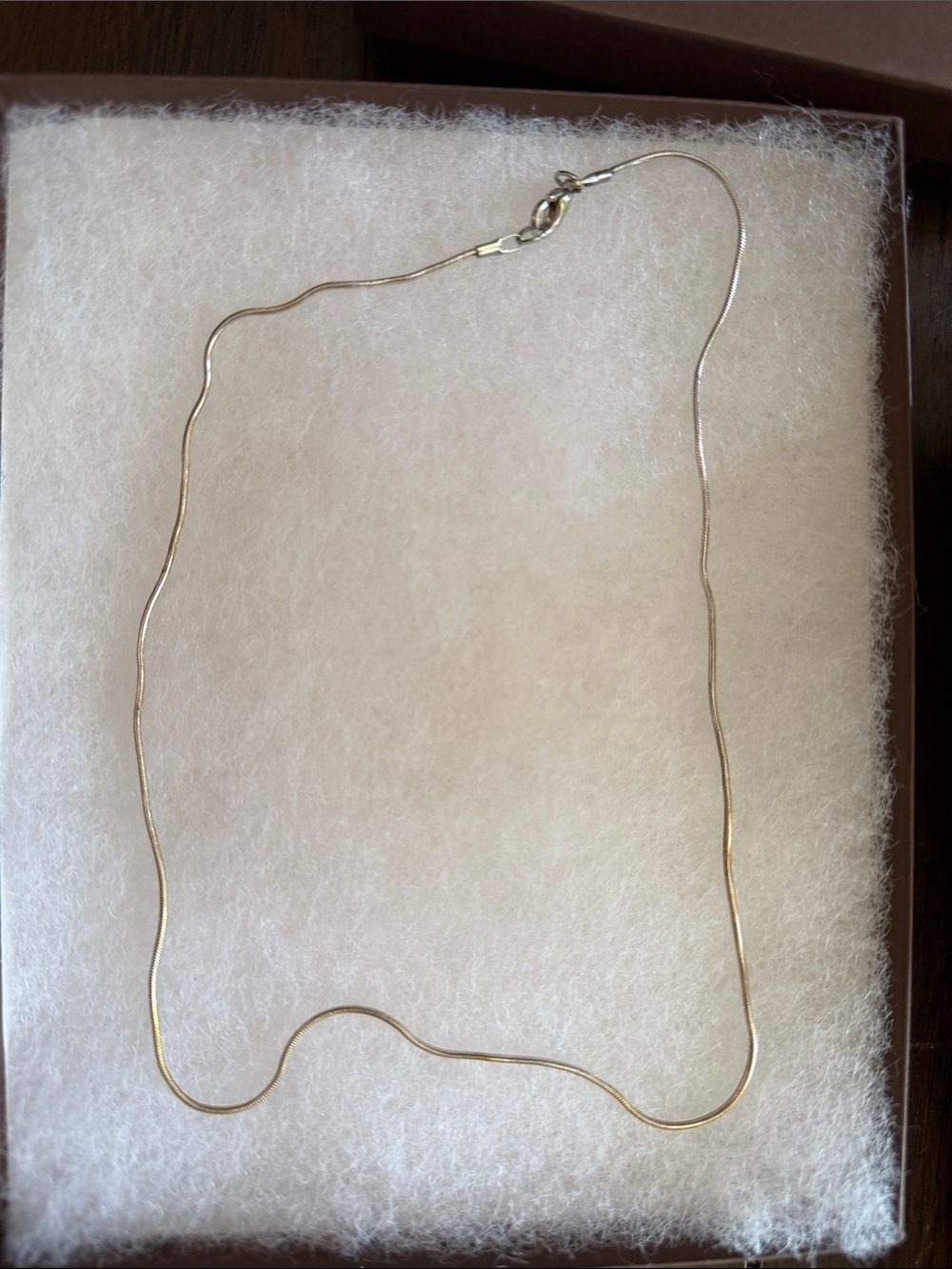 Gold Tone Snake Chain Necklace - Women's Jewelry